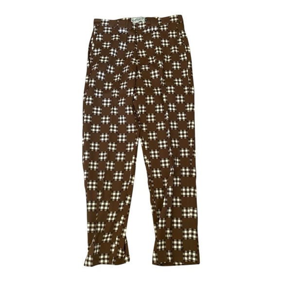 Bogey Boys The Best Pant Brown Patchwork Plaid Golf Pants Men’s Size 30 NEW - Picture 2 of 9